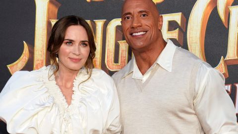 Emily Blunt y Dwayne Johnson