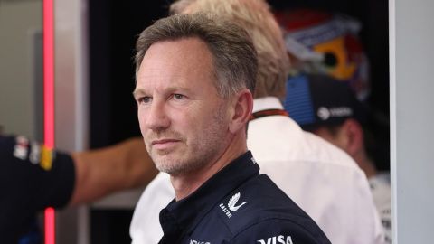 Jeddah (Saudi Arabia), 07/03/2024.- Team chief Christian Horner of Red Bull Racing during a practice session for the Formula One Saudi Arabia Grand Prix, at the Jeddah Corniche Circuit in Jeddah, Saudi Arabia, 07 March 2024. The 2024 Saudi Arabia Formula 1 Grand Prix is held on 09 March. (Fórmula Uno, Arabia Saudita) EFE/EPA/ALI HAIDER