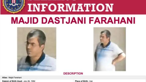 Majid Dastjani Farahani es buscado para ser interrogado en relación con el reclutamiento de personas para diversas operaciones en Estados Unidos.