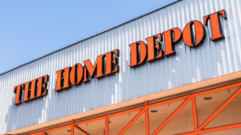 Fachada de The Home Depot en una de sus ubicaciones en el área de la bahía de San Francisco.