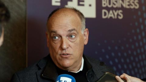 Javier Tebas emitió su polémico discurso este miércoles.