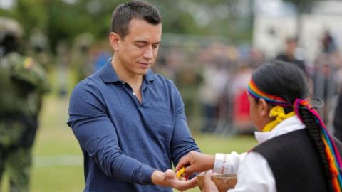 El presidente Daniel Noboa está impulsando la consulta popular y referendo que se vota este domingo en Ecuador.