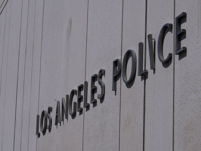 The Los Angeles Police Department headquarters building is seen in downtown Los Angeles on Friday, July 8, 2022. Los Angeles police officers shot and killed a man who was allegedly armed with a knife Thursday evening, marking the third fatal police shooting in a week for the department. (AP Photo/Damian Dovarganes)