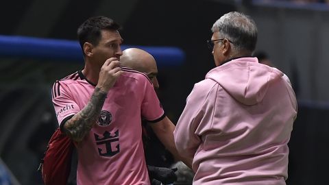 Messi junto a Gerardo Martino.