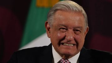 Mexican President Andres Manuel Lopez Obrador gives his daily, morning press conference at the National Palace in Mexico City, Friday, March 1, 2024. (AP Photo/Marco Ugarte)
