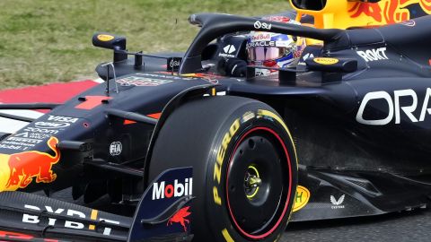 Red Bull driver Max Verstappen of the Netherlands steers his car during the Japanese Formula One Grand Prix at the Suzuka Circuit in Suzuka, central Japan, Sunday, April 7, 2024. (AP Photo/Hiro Komae)