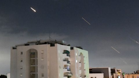 Más de 300 drones fueron lanzados por Irán hacia Israel.