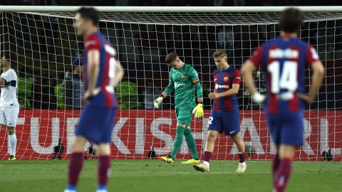 Marc-Andre ter Stegen no pudo evitar la caída blaugrana.