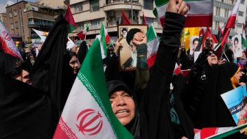 En Irán se reportaron protestas contra Israel.