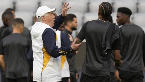 Carlo Ancelotti y el Real madrid ya están entrenando en Múnich.