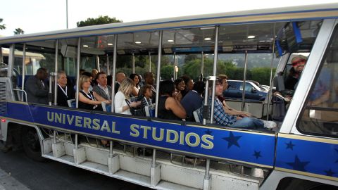 Guests head to Transformers: The Ride 3D at Universal Studios at The Hub's "Transformers Prime Beast Hunters" World Premiere Screening Event on Thursday, March 14, 2013 in Universal City, Calf. (Photo by Matt Sayles/Invision for The Hub/AP Images)