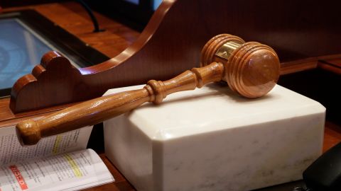 FILE--In a March 2013 file photo the "Speaker's gavel" is seen in the House of Representatives at the Illinois State Capitol in Springfield, Ill. Around the nation, July 1 marks the start of fiscal calendars and the date recently passed legislation goes into effect, although many states celebrate their independence by also enacting new regulations on their own calendar. (AP Photo/Seth Perlman, file)