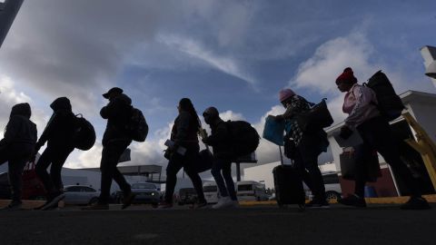 Inmigrantes haitianos de camino a Estados Unidos