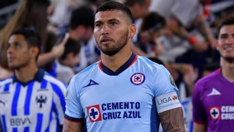 Monterrey, Nuevo León, 27 de agosto de 2023. , durante el partido de la jornada 6 del torneo Apertura 2023 de la Liga BBVA MX, entre los Rayados del Monterrey y la Máquina Celeste del Cruz Azul, celebrado en el estadio BBVA. Foto: Imago7/ Juan Angel Ovalle