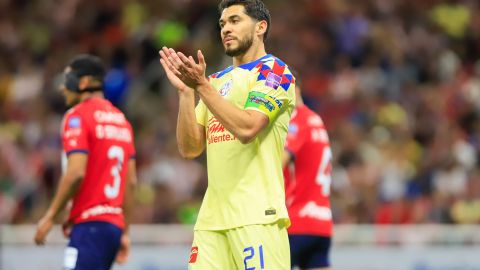 Guadalajara, Jalisco a 16 de Marzo de 2024. , durante el partido correspondiente a la jornada 12 del torneo Clausura 2024 de la Liga BBVA MX, entre las chivas rayadas de Guadalajara y las águilas del América, realizado en el estadio Akron. Foto: Imago7/Daniela Granja Vergara