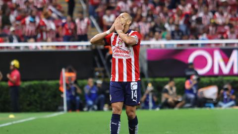 Guadalajara, Jalisco a 6 de Abril del 2024. , durante el partido correspondiente a la jornada 14 del torneo Clausura 2024 de la Liga BBVA MX, entre las Chivas rayadas de Guadalajara y los camoteros del Puebla F.C, celebrado en el estadio Akron. Foto: Imago7/ Juan Carlos Núñez Cubeyro.