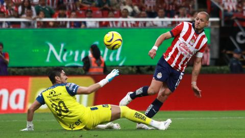 uadalajara, Jalisco a 6 de Abril del 2024. , durante el partido correspondiente a la jornada 14 del torneo Clausura 2024 de la Liga BBVA MX, entre las Chivas rayadas de Guadalajara y los camoteros del Puebla F.C, celebrado en el estadio Akron. Foto: Imago7/