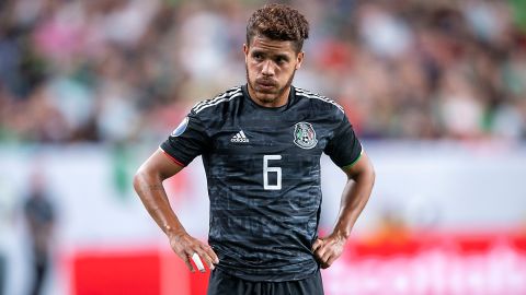 Denver, Colorado, Estados Unidos, 19 de junio de 2019. Jonathan dos Santos, durante el juego de la fase de grupos de la Copa Oro 2019, entre la Selección Nacional de México y la Selección de Canadá, celebrado en el Broncos Stadium at Mile High. Foto: Imago7/Etzel Espinosa