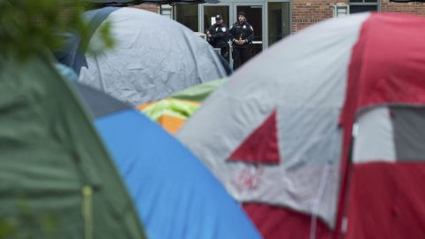 Continúan las protestas universitarias en favor de Palestina