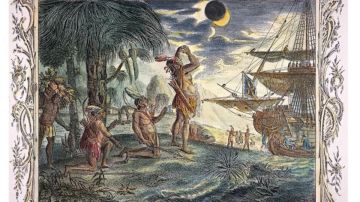 Cristóbal Colón usó un almanaque para predecir un eclipse lunar y logró engañar a los habitantes de Jamaica.