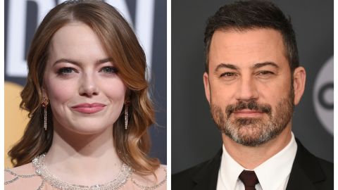 Emma Stone y Jimmy Kimmel