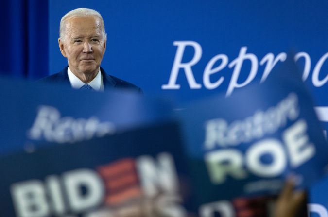 Biden aseguro que el derecho al aborto y a la salud reproductiva se decidirán en las elecciones de 2024.