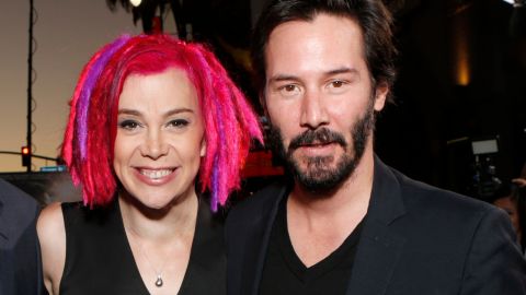 Lana Wachowski y Keanu Reeves