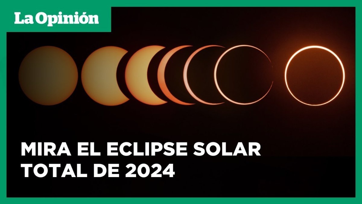 EN VIVO: Eclipse solar 2024: Mira EN VIVO el espectáculo astronómico ...