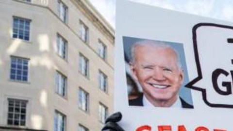 El mote de “Genocide Joe” (Joe, el genocida) comenzó a circular en redes sociales poco después del 7 de octubre de 2023.