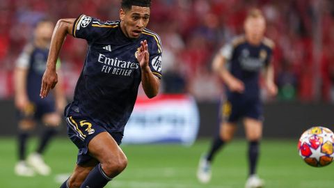 El inglés del Real Madrid, Jude Bellingham, durante el encuentro de ida de las semifinales de la Champions League ante el Bayern Múnich disputado hace un par de semanas en el Allianz Arena.