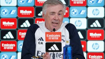 El entrenador del Real Madrid, Carlo Ancelotti, da una rueda de prensa este sábado previo al duelo contra el Villarreal.