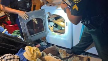 Policía de Florida encontró a un criminal fugitivo escondido dentro de una secadora de ropa