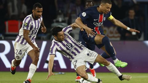 Kylian Mbappé disputó el domingo su último partido con el PSG en el Parque de los Príncipes.