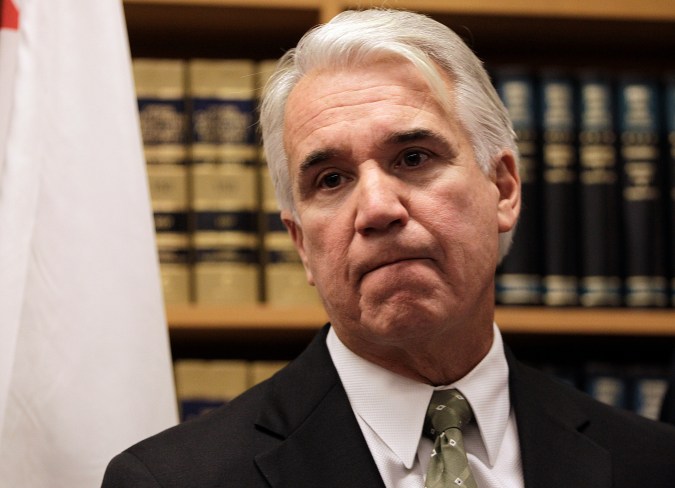 San Francisco District Attorney George Gascon fields questions from reporters Wednesday, Jan. 11, 2012, in San Francisco. San Francisco prosecutors say they hope to decide by the end of the week whether to file any charges in the domestic violence investigation of newly elected Sheriff Ross Mirkarimi. District Attorney George Gascon said Wednesday that "hopefully" a decision in the case could be reached as early as Friday. According to a police affidavit, a neighbor reported that Mirkarimi grabbed and bruised wife Eliana Lopez's right arm during a heated argument at their home on New Year's Eve. Mirkarimi has denied the allegations. Lopez, a former Venezuelan telenovela star, has said she has no complaint against her husband and that the incident was taken out of context. (AP Photo/Ben Margot)