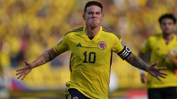James Rodríguez, uno de los convocados de Colombia para la Copa América. Sería titular esta noche.