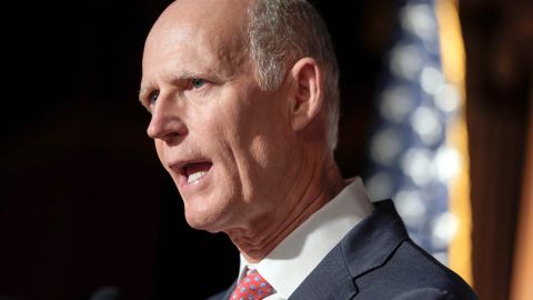 El senador de Florida Rick Scott anunció que aspira a ser el próximo líder republicano del Senado.