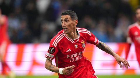 El mediocampista argentino Ángel Di María actualmente juega con el Benfica en el fútbol de Portugal.