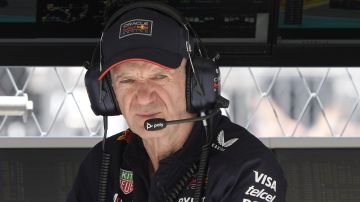 Adrian Newey, the chief technical officer for Red Bull, looks on during practice ahead of the Formula One Miami Grand Prix auto race at Miami International Autodrome, Friday, May 3, 2024, in Miami Gardens, Fla. Newey will leave the organization in early 2025. (AP Photo/Wilfredo Lee)