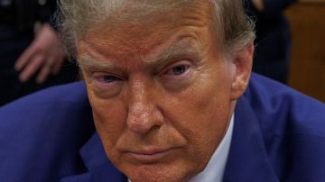 Trump en la corte criminal de Manhattan.