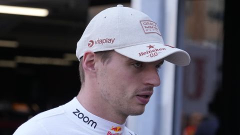 Red Bull driver Max Verstappen of the Netherlands walks to his garage before the Formula One Monaco Grand Prix race at the Monaco racetrack, in Monaco, Sunday, May 26, 2024. (AP Photo/Luca Bruno)