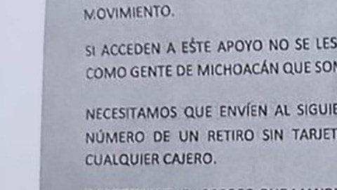 Carta de La Familia Michoacana