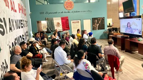 Inmigrantes en LA presencian el segundo debate a la presidencia de México.