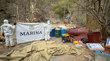 Marina de México da golpe al narco y destruye 8 laboratorios con más de 6 toneladas de droga