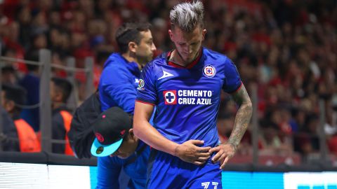 Toluca, Estado de México a 27 de de Abril de 2024. , durante el partido correspondiente a la jornada 17 de torneo Clausura 2024 de la Liga BBVA MX, entre los Diablos Rojos del Toluca FC y la máquina celeste del Cruz Azul, celebrado en el estadio Nemesio Diez. Foto: Imago7/Jesús Esquivel