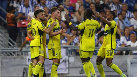 Monterrey, Nuevo León, 1 de mayo de 2024. , durante el partido de vuelta de las semifinales de la Champions Cup de la CONCACAF 2024, entre los Rayados del Monterrey y el Columbus Crew, celebrado en el estadio BBVA. Foto: Imago7/
