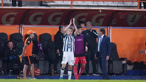 Pachuca, Hidalgo a 5 de de Mayo de 2024. Oussama Idrissi, durante el partido correspondiente al Play In del torneo Clausura 2024 de la Liga BBVA MX, entre los Tuzos del Pachuca y los Rayos del Necaxa, realizado en el estadio Hidalgo. Foto: Imago7/ Rafael Vadillo