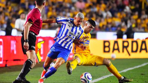 San Nicolás de los Garza, Nuevo León a 9 de Mayo de 2024. , durante el partido de ida de los Cuartos de Final del torneo Clausura 2024 de la Liga BBVA MX, entre los Tigres de la UANL y rayados de Monterrey, realizado en el Estadio Universitario. Foto: Imago7/ Juan Angel Ovalle