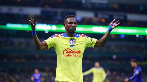 Ciudad de México, 26 de mayo de 2024. Julián Quiñones, durante el partido de vuelta de la final del torneo Clausura 2024 de la Liga BBVA MX, entre las Águilas del América y la Máquina Celeste del Cruz Azul, celebrado en el Estadio Azteca. Foto: Imago7/ Eloisa Sánchez