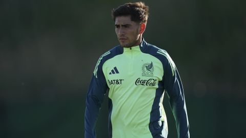 Pablo Monroy durante el entrenamiento.