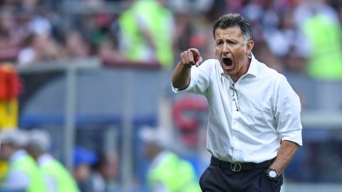 El director técnico Juan Carlos Osorio, durante el juego de la fase de grupos de la Copa del Mundo Rusia 2018 entre la Selección de México y la de Alemania celebrado en el estadio Luzhniki el 17 de junio de aquel año.